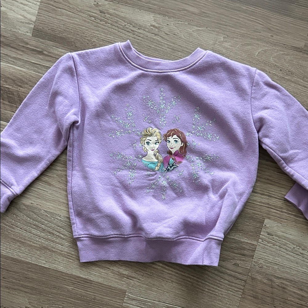 Purple Frozen Sweatshirt- 4T